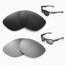 Walleva Titanium + Black Polarized Replacement Lenses for Oakley Jupiter Sunglasses